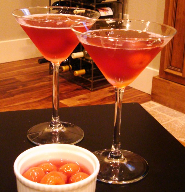 Chocolate infused cherry cocktail